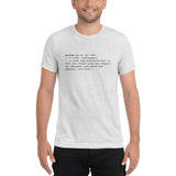 Porrada Definition Unisex Tri-blend Tee