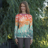 Tie Dye Let's Roll NoGi Women's Jiu-Jitsu Rash Guard (BJJ Colorway 1)