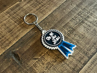 OK at Jiu Jitsu Blue Ribbon Keychain