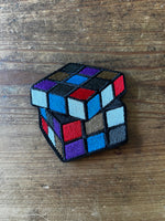 Jiu-Jitsu Rank Colors Rubiks Cube Embroidered Velcro Patch