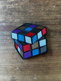 Jiu-Jitsu Rank Colors Rubiks Cube Embroidered Velcro Patch