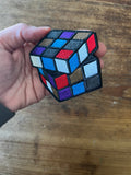 Jiu-Jitsu Rank Colors Rubiks Cube Embroidered Velcro Patch