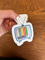 Old School TV Jiu-Jitsu Belt Sticker - Retro Vinyl Decal