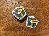 BJJ Rubik's Cube Sticker - Kids Belt Rank Colors