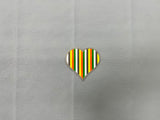 BJJ Heart Sticker - Kids Belt Rank Colors