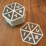 Jiu-Jitsu Hexagon Sticker