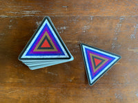 Triangle Bullseye Sticker