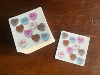 BJJ Conversation Hearts Sticker - Jiu-Jitsu Valentine Hearts Vinyl Decal