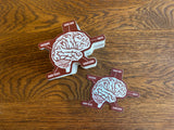Jiu Jitsu Brain Sticker - BJJ Vinyl Decal