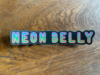 Neon Belly Jiu-Jitsu Sticker - BJJ Vinyl Decal