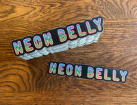 Neon Belly Jiu-Jitsu Sticker - BJJ Vinyl Decal