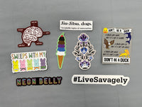 Live Savagely Sticker - #LiveSavagely Vinyl Decal