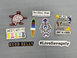 Live Savagely Sticker - #LiveSavagely Vinyl Decal