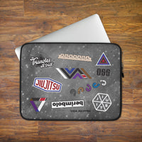 Jiu-Jitsu Stickers Laptop Sleeve