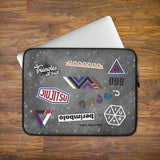 Jiu-Jitsu Stickers Laptop Sleeve
