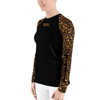 Cheetah Sleeves Women's BJJ Rash Guard