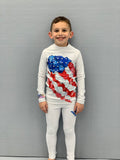 American Flag Spats - Kid's Jiu-Jitsu Leggings