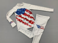 American Flag Spats - Kid's Jiu-Jitsu Leggings