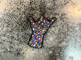 BJJ Stained Glass Shaka Embroidered Velcro Patch