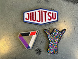 Jiu-Jitsu Rank Triangle Embroidered Velcro Patch