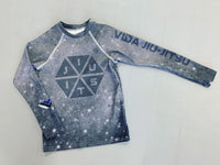 Jiu-Jitsu Space Hexagon Kids Rash Guard