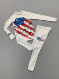American Flag Spats - Kid's Jiu-Jitsu Leggings