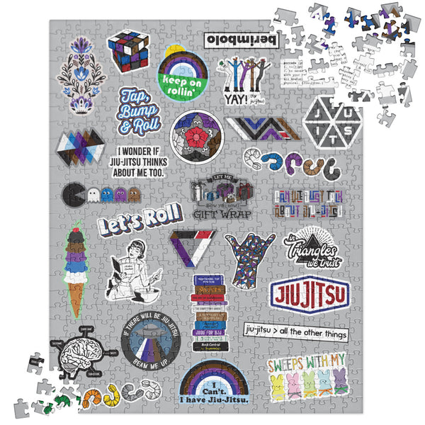 Jiu-Jitsu Stickers Jigsaw Puzzle