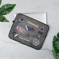 Jiu-Jitsu Stickers Laptop Sleeve