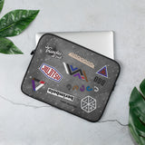 Jiu-Jitsu Stickers Laptop Sleeve