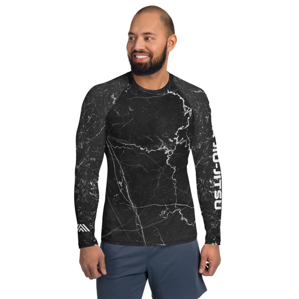 Black Marble Lightning Men's NoGi Jiu-Jitsu Rash Guard