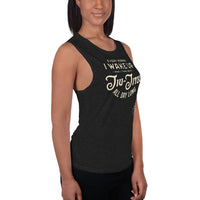 Every Morning I Wake Up and I Think About Jiu-Jitsu All Day Long Ladies’ Muscle Tank