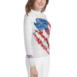American Flag Youth Jiu-Jitsu Rash Guard