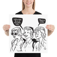 Co-Ed Class Jiu-Jitsu Ladies BJJ Poster Print