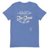 Every Morning I Wake Up and I Think About Jiu-Jitsu All Day Long Short-Sleeve Unisex Premium T-Shirt