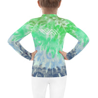 Tie Dye Let's Roll NoGi Kids Jiu-Jitsu Rash Guard (BJJ Colorway 2)