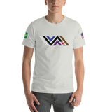 Vida Icon Tee with Brazilian and American Flags on Short-Sleeve Unisex Premium T-Shirt