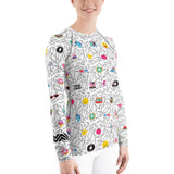 80s Pop Icons Women's Rash Guard