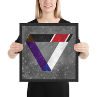 Jiu-Jitsu Rank Triangle Framed Art Poster Print