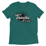 In Triangles We Trust Short Sleeve Tri-Blend T-shirt