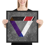 Jiu-Jitsu Rank Triangle Framed Art Poster Print