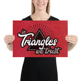 In Triangles We Trust Jiu-Jitsu Art Poster Print