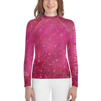 Pink Space Jiu-Jitsu Youth Rash Guard