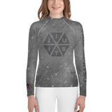 Jiu-Jitsu Space Hexagon Youth Rash Guard