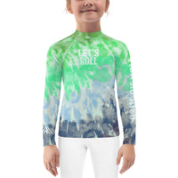 Tie Dye Let's Roll NoGi Kids Jiu-Jitsu Rash Guard (BJJ Colorway 2)