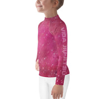 Pink Space Jiu-Jitsu Kids Rash Guard