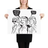 Co-Ed Class Jiu-Jitsu Ladies BJJ Poster Print