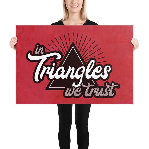 In Triangles We Trust Jiu-Jitsu Art Poster Print