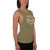 Every Morning I Wake Up and I Think About Jiu-Jitsu All Day Long Ladies’ Muscle Tank