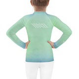 Jiu-Jitsu Blue-Green Fade Kids Rash Guard