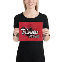 In Triangles We Trust Jiu-Jitsu Art Poster Print